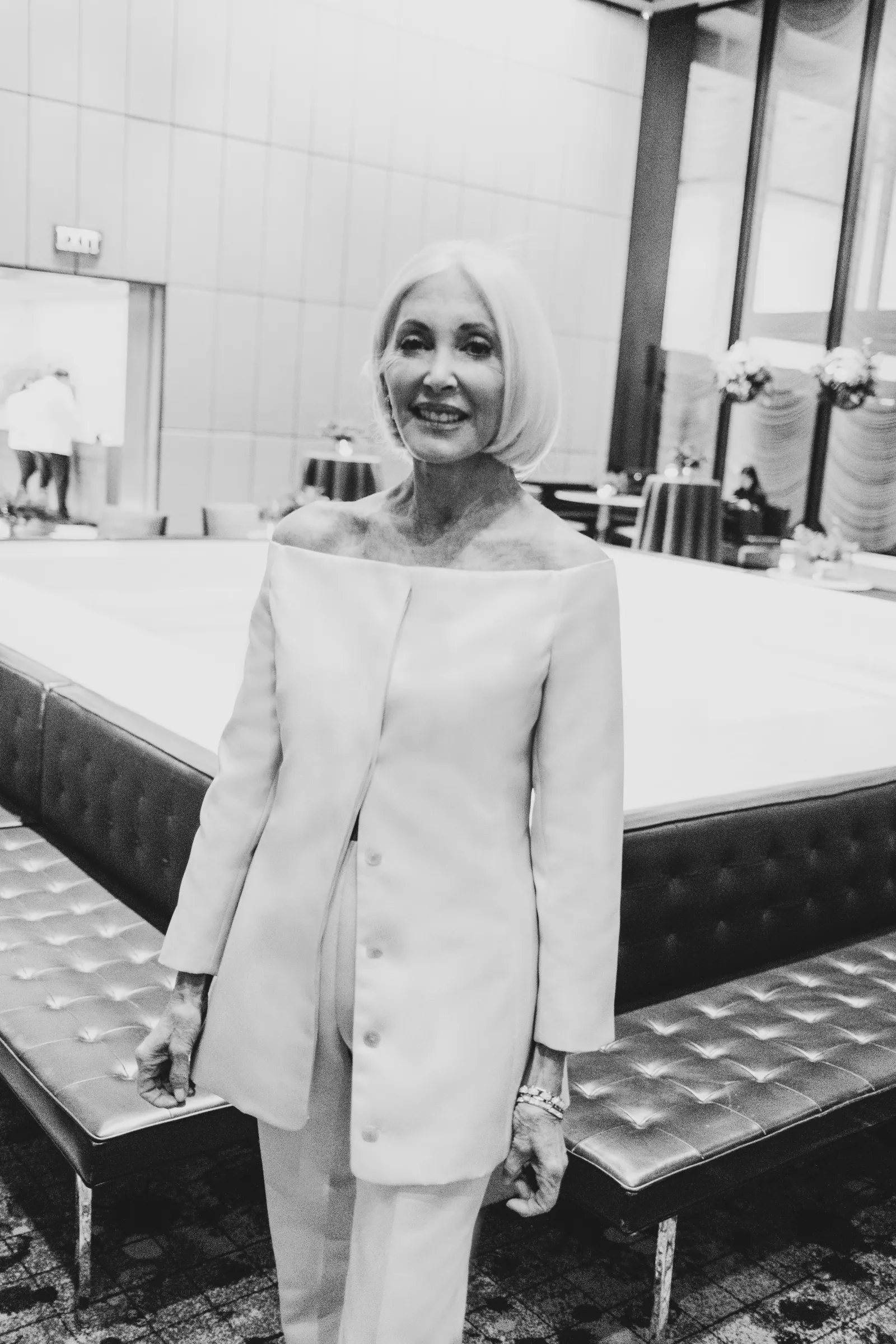 De bruid in haar Attersee-look