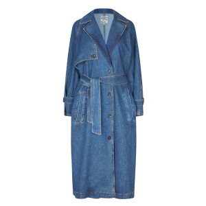 baum und pferdgarten denim trenchcoat