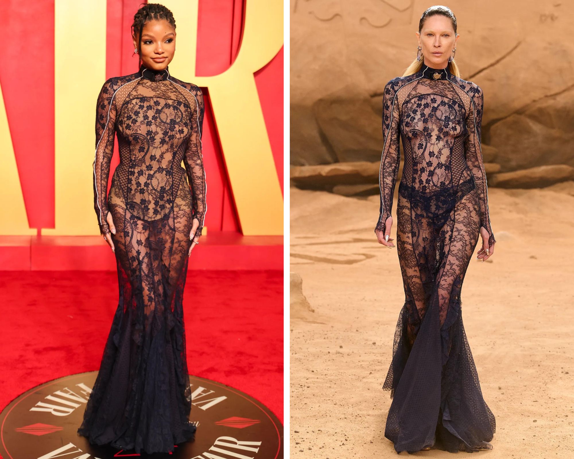 Halle Bailey in Off-White herfst/winter 2023