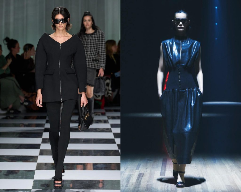 Sydney Sweeney draagt twee versies van de little black dress