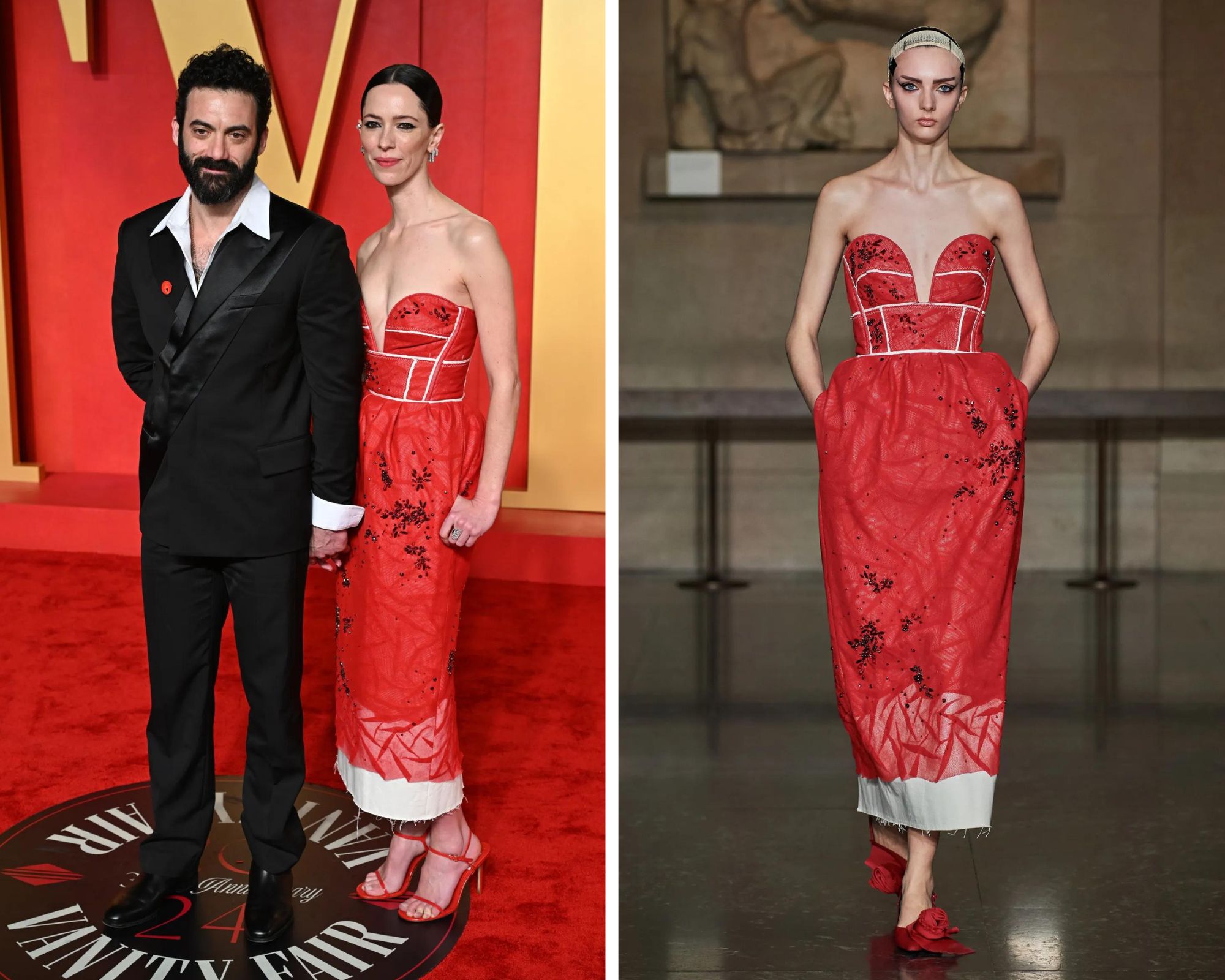 Rebecca Hall in Erdem herfst/winter 2024