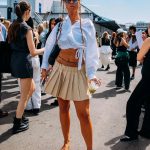 Het sjaaltje was een trend onder streetstylers tijdens Copenhagen Fashion Week