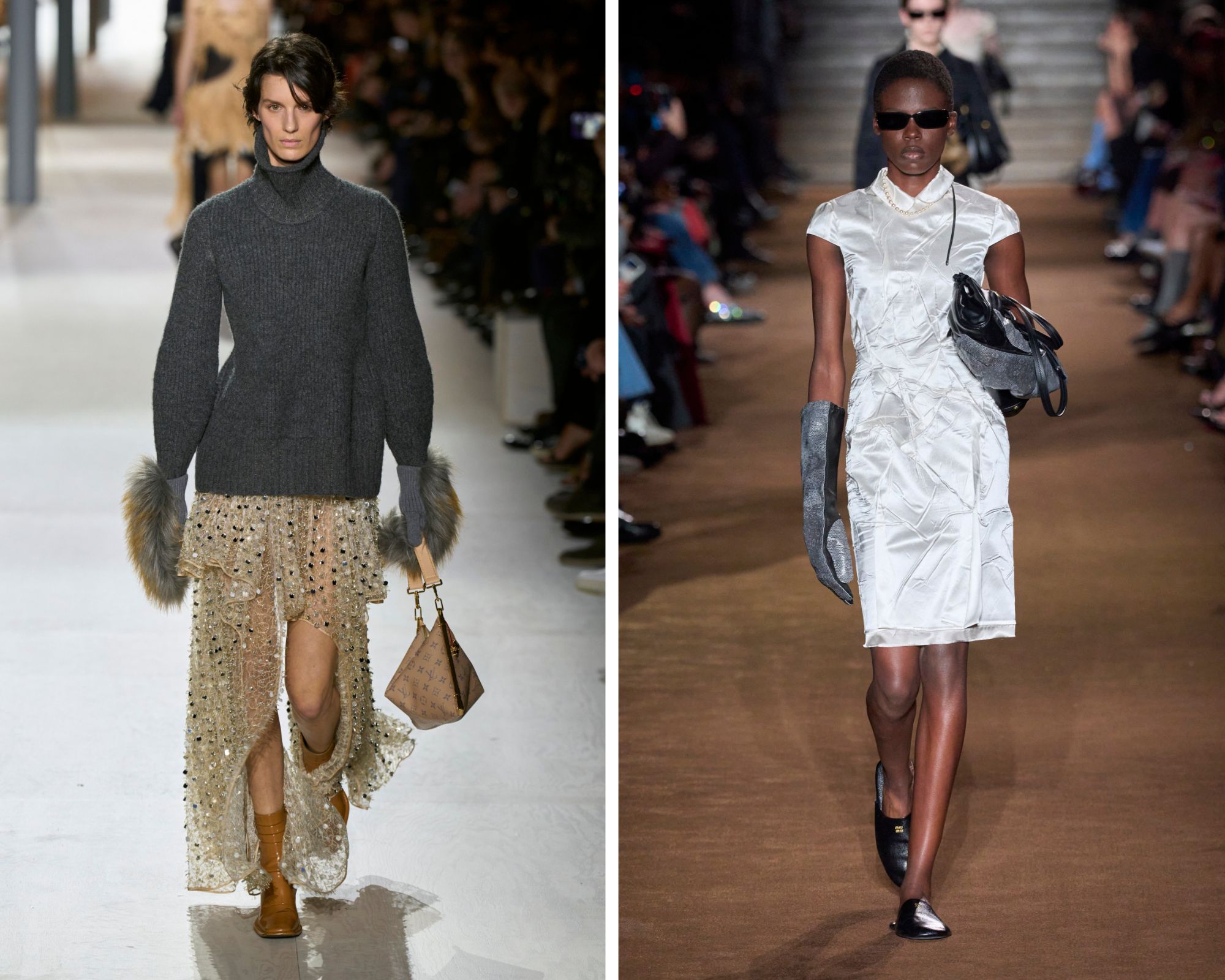 Handschoenen zijn een van de trends van Paris Fashion Week herfst/winter 2024