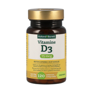 Holland & Barrett Vitamine D3 75mcg - 120 tabletten