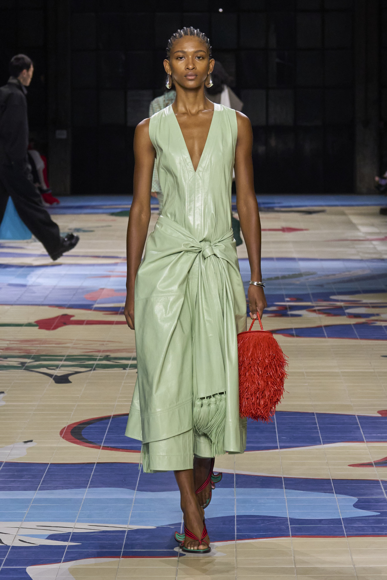 Colorblocking bij Bottega Veneta lente/zomer 2024