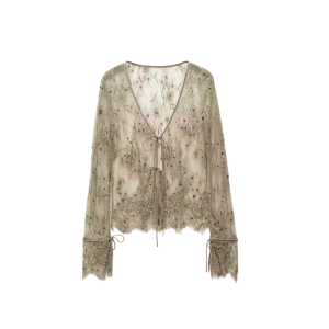 Blouse van Mango in groen