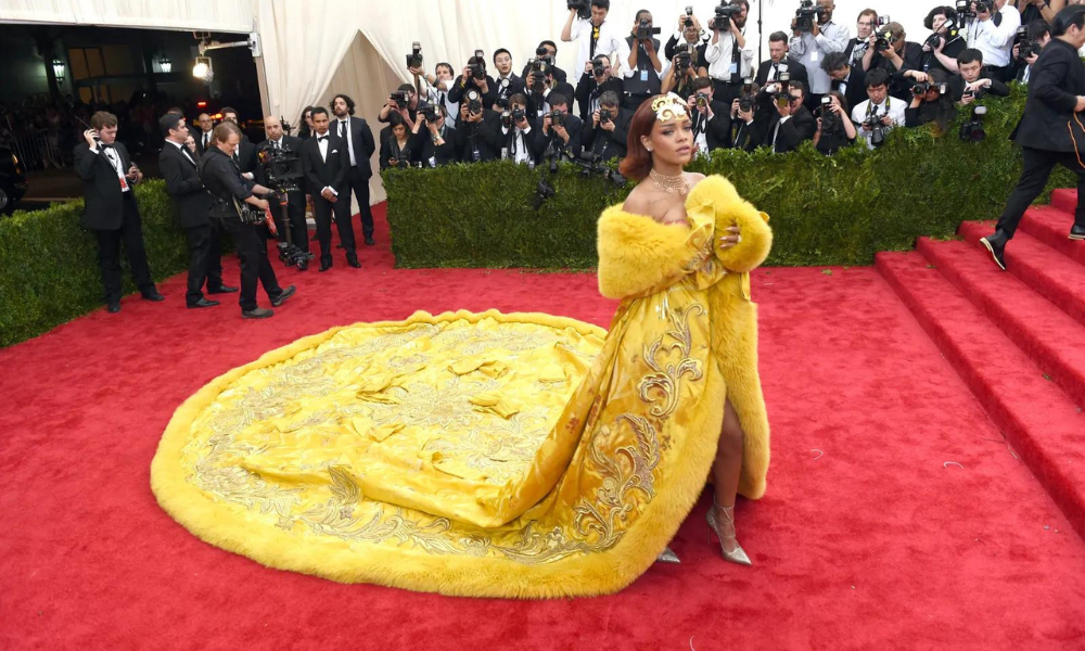 Rihanna op het Met Gala in 2015