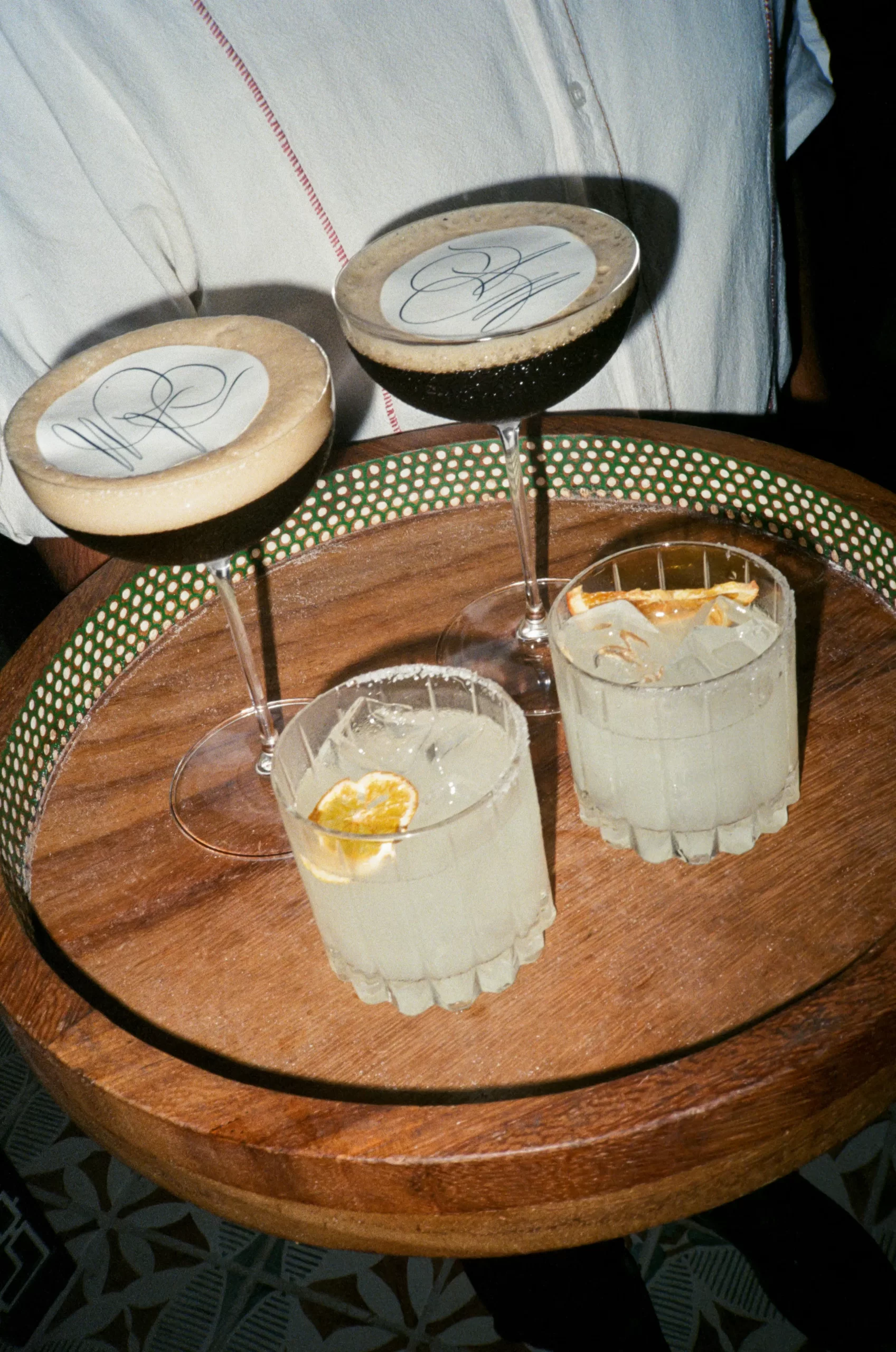 De drankjes tijdens de bruiloft van Alex Cooper