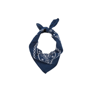 Blauwe bandana