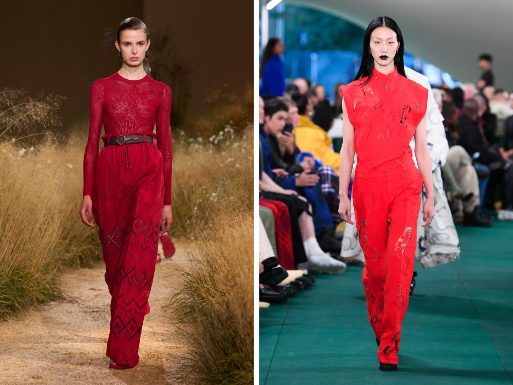 De rode broek gaan we veel zien dit voorjaar