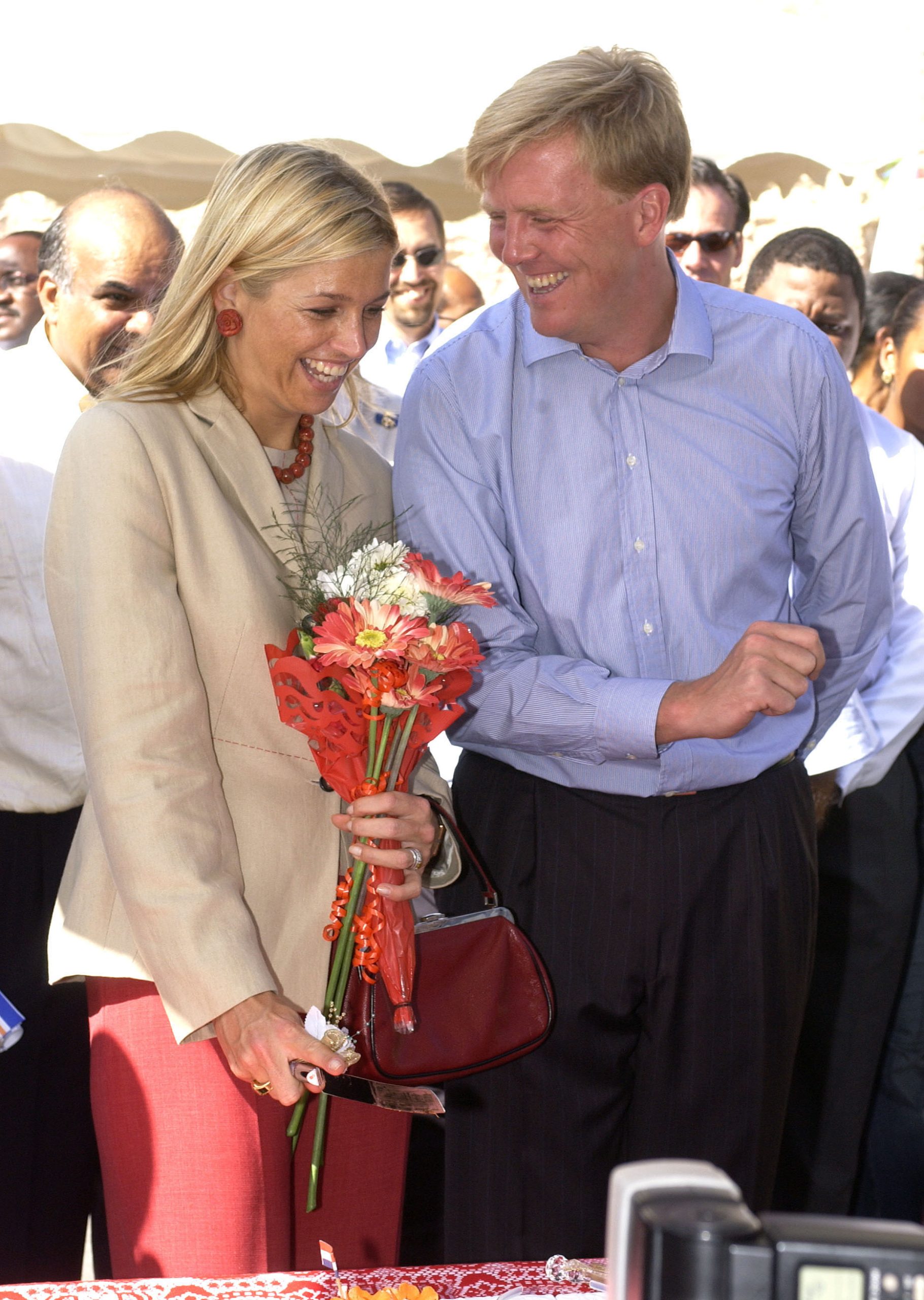 Een foto uit de beginjaren van de relatie van koning Willem-Alexander en koningin Máxima