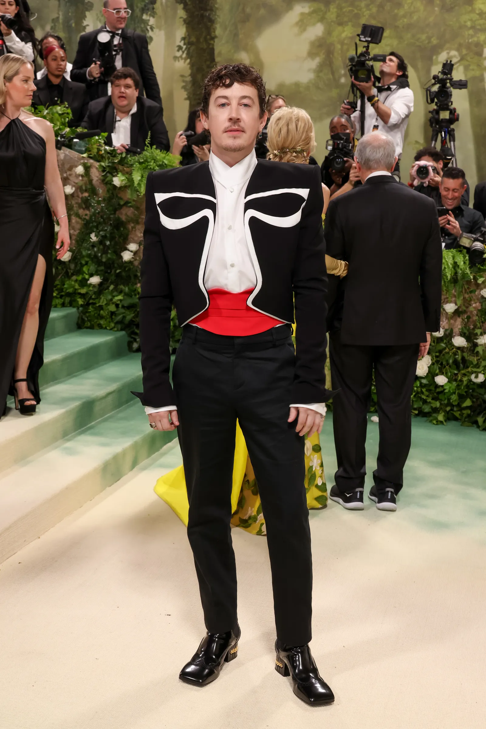 Alex Sharp in Balmain