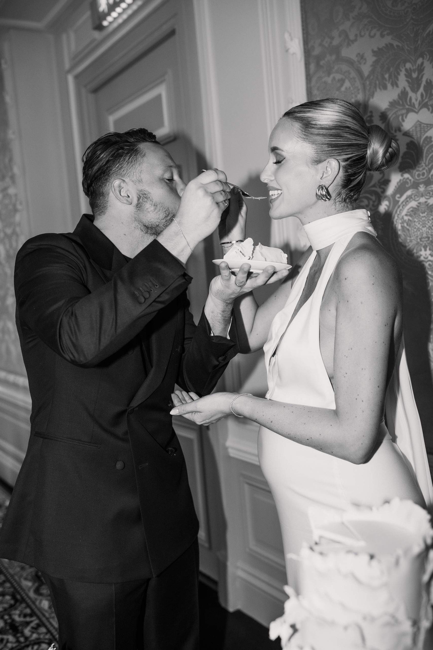 Roos Anne van Dorsten op haar bruiloft