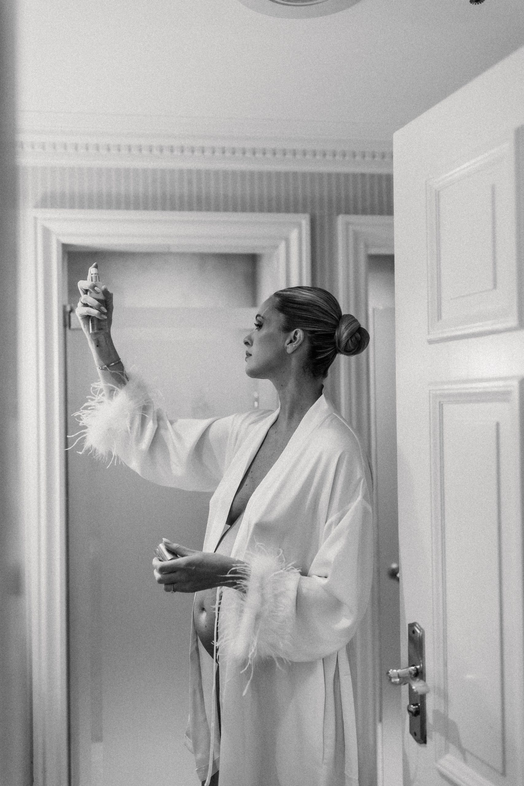 Roos Anne van Dorsten op haar bruiloft