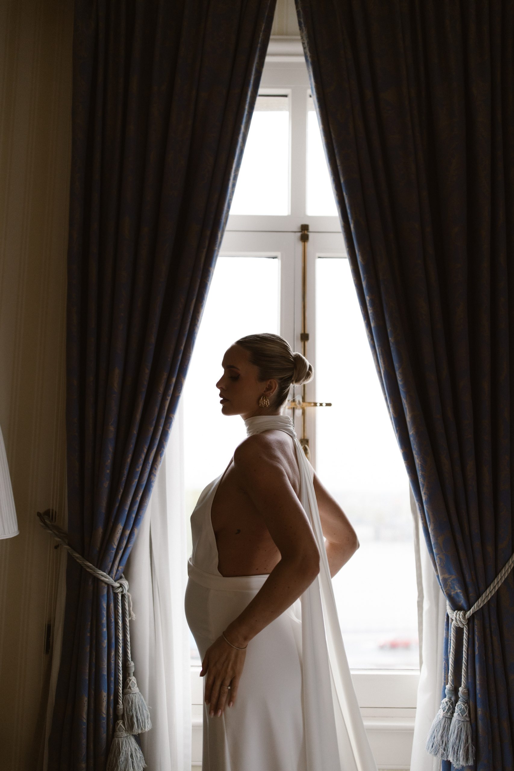 Roos Anne van Dorsten op haar bruiloft