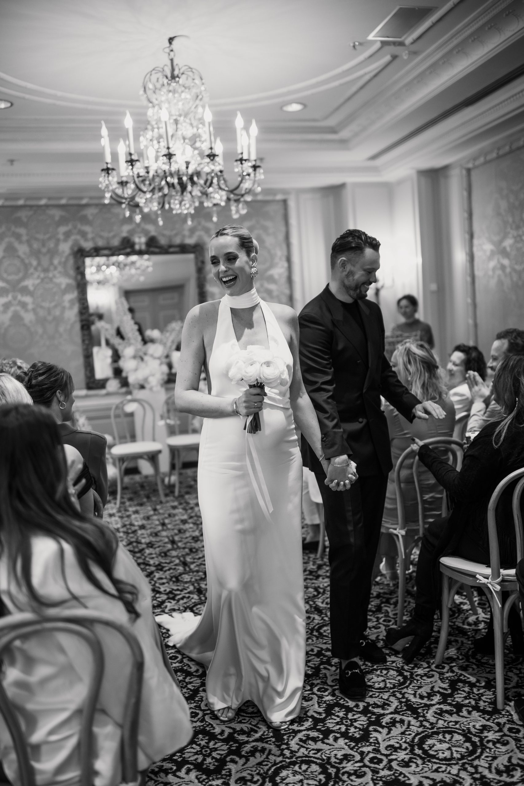 Roos Anne van Dorsten op haar bruiloft