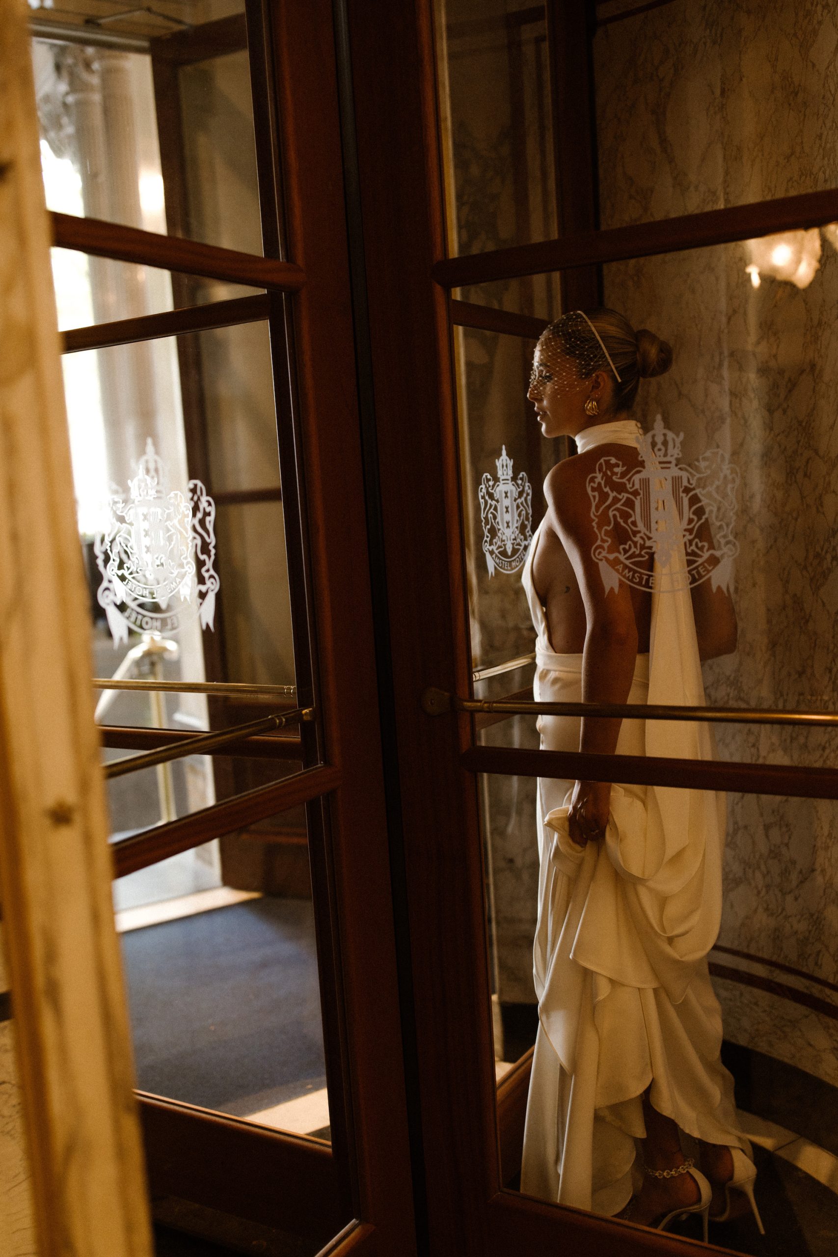 Roos Anne van Dorsten op haar bruiloft