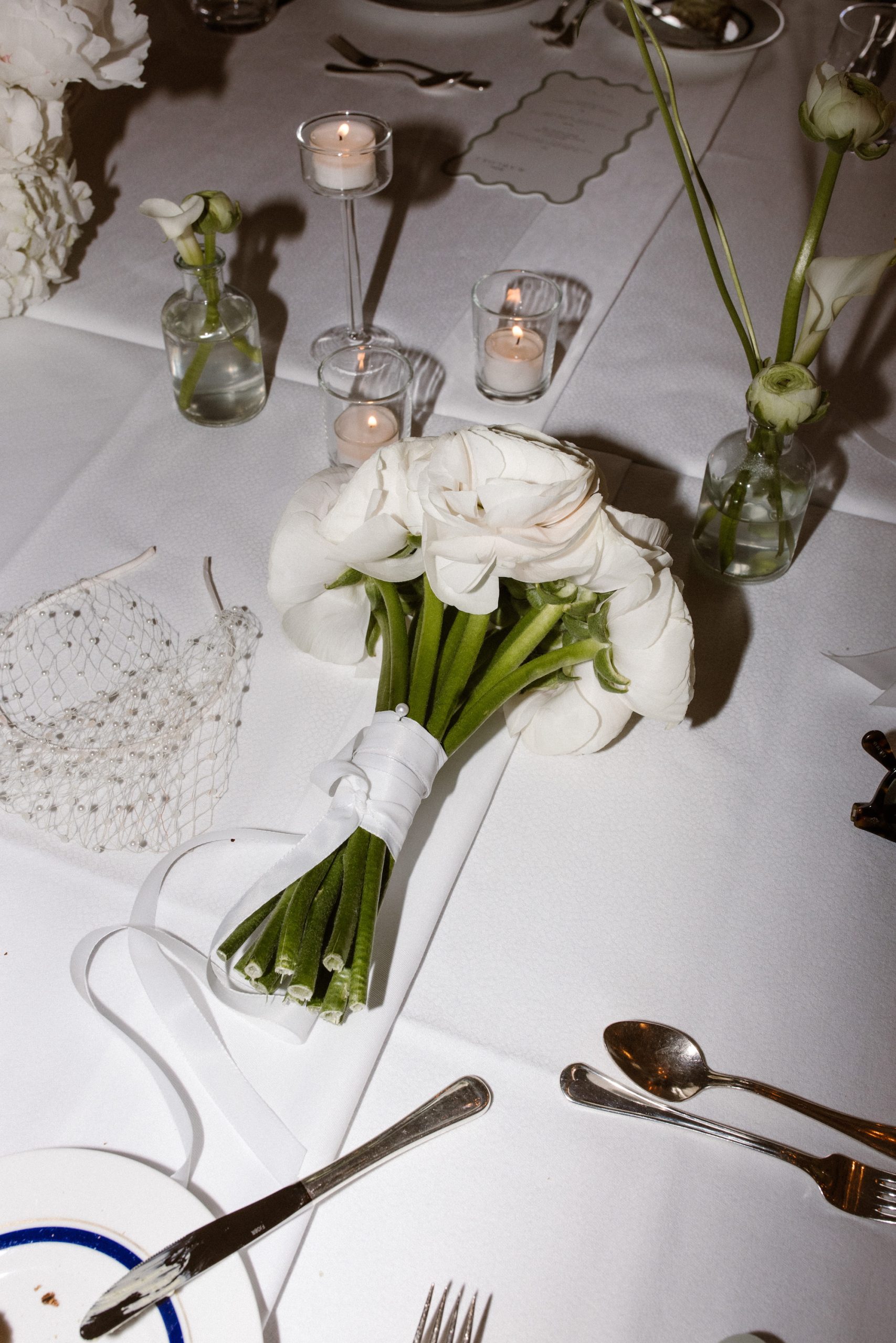 De dinertafel in het Amstel Hotel