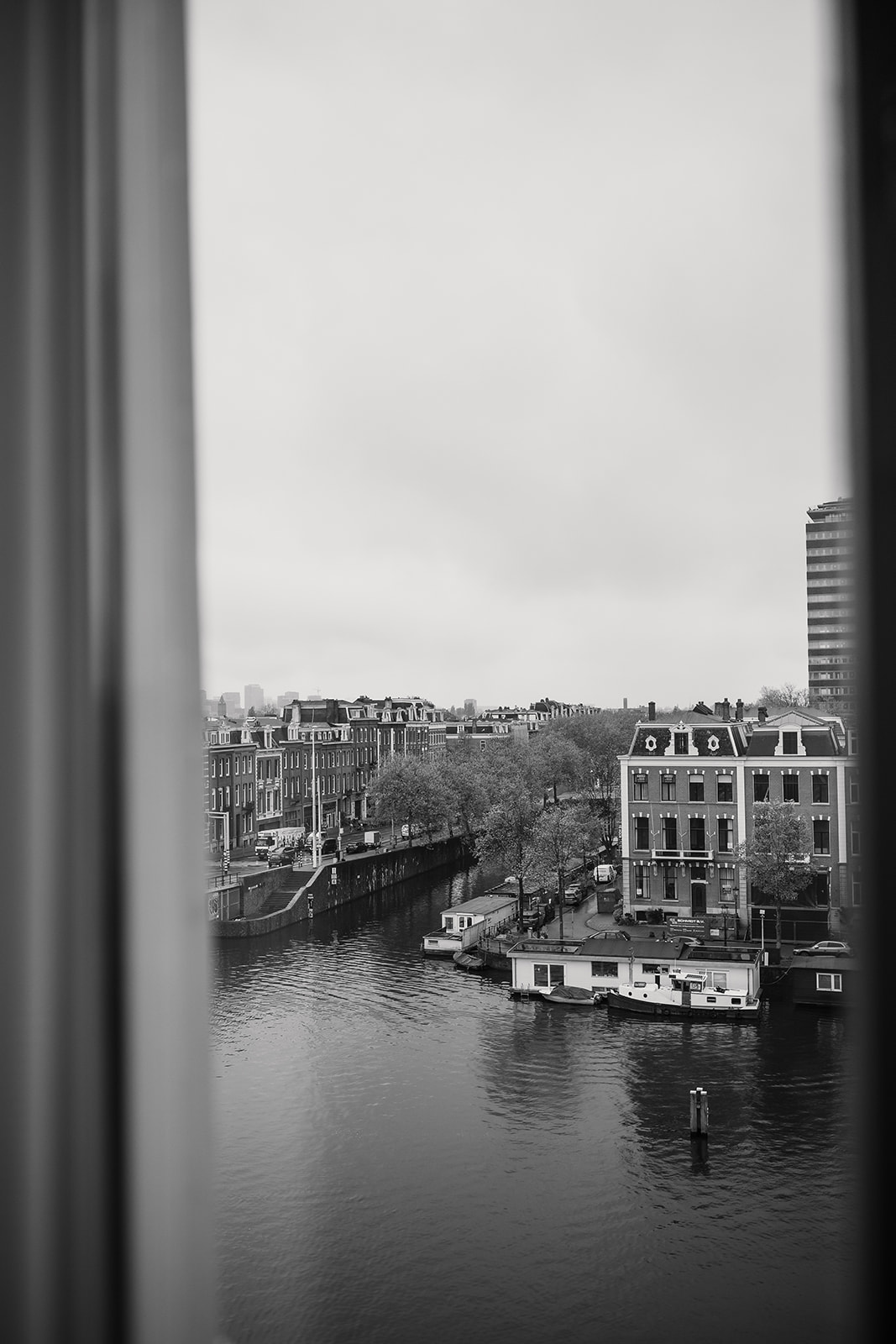 Het uitzicht vanuit het Amstel Hotel