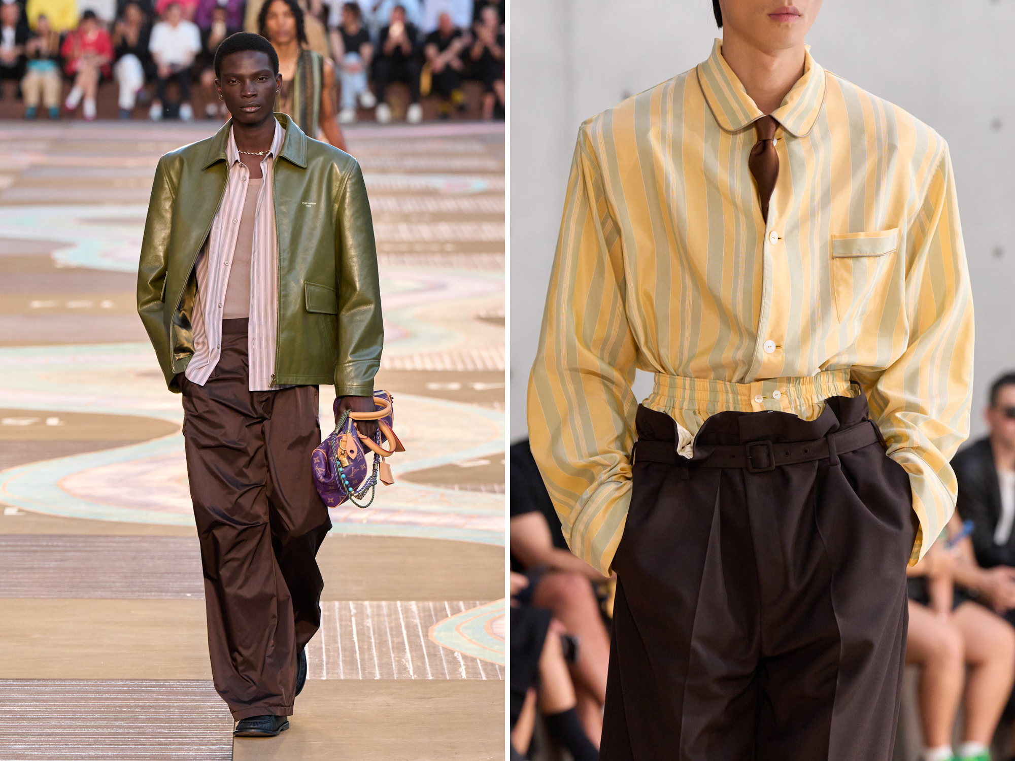 gestreepte blouse LOUIS VUITTON saint laurent 