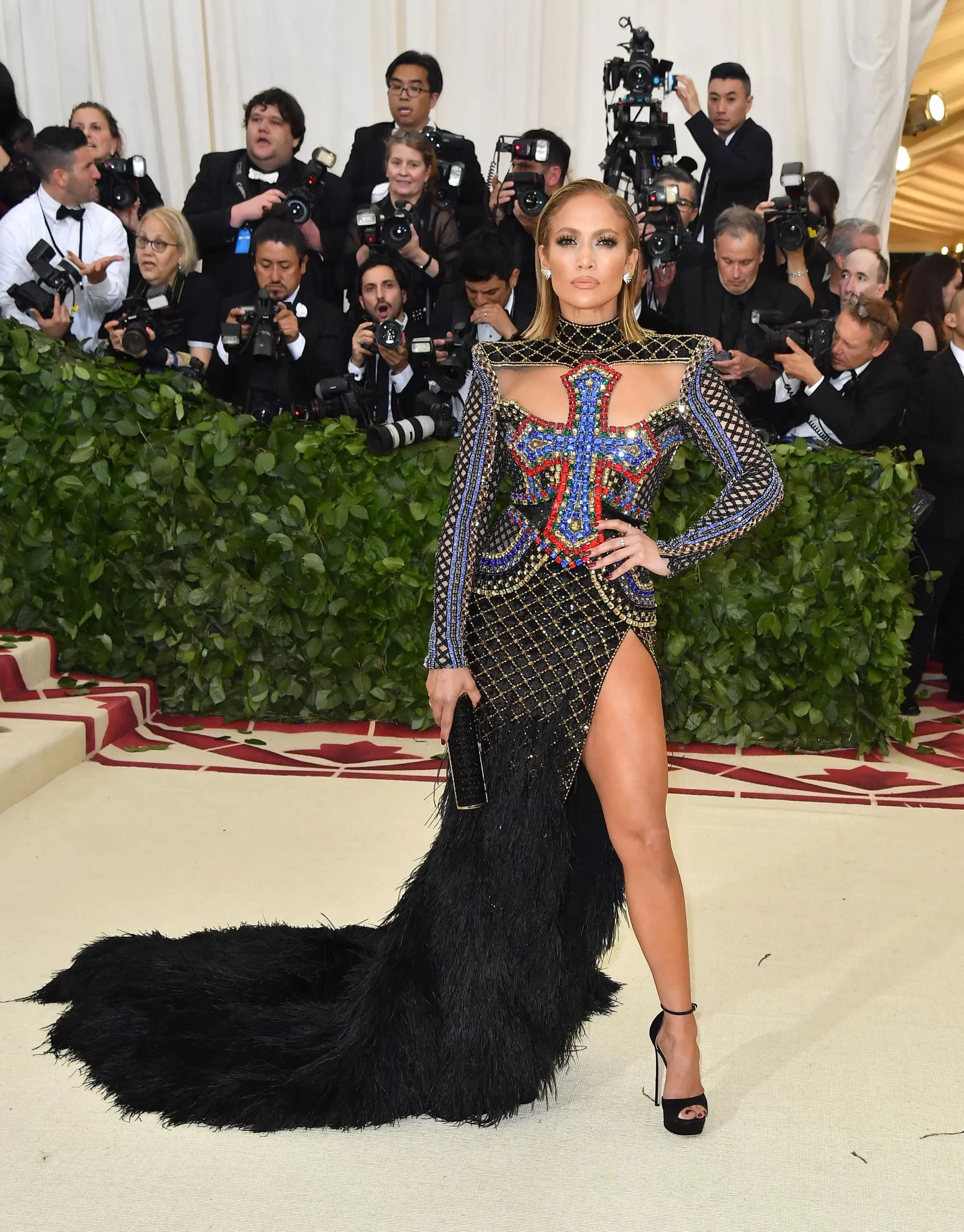 Jennifer Lopez op het Met Gala van 2018