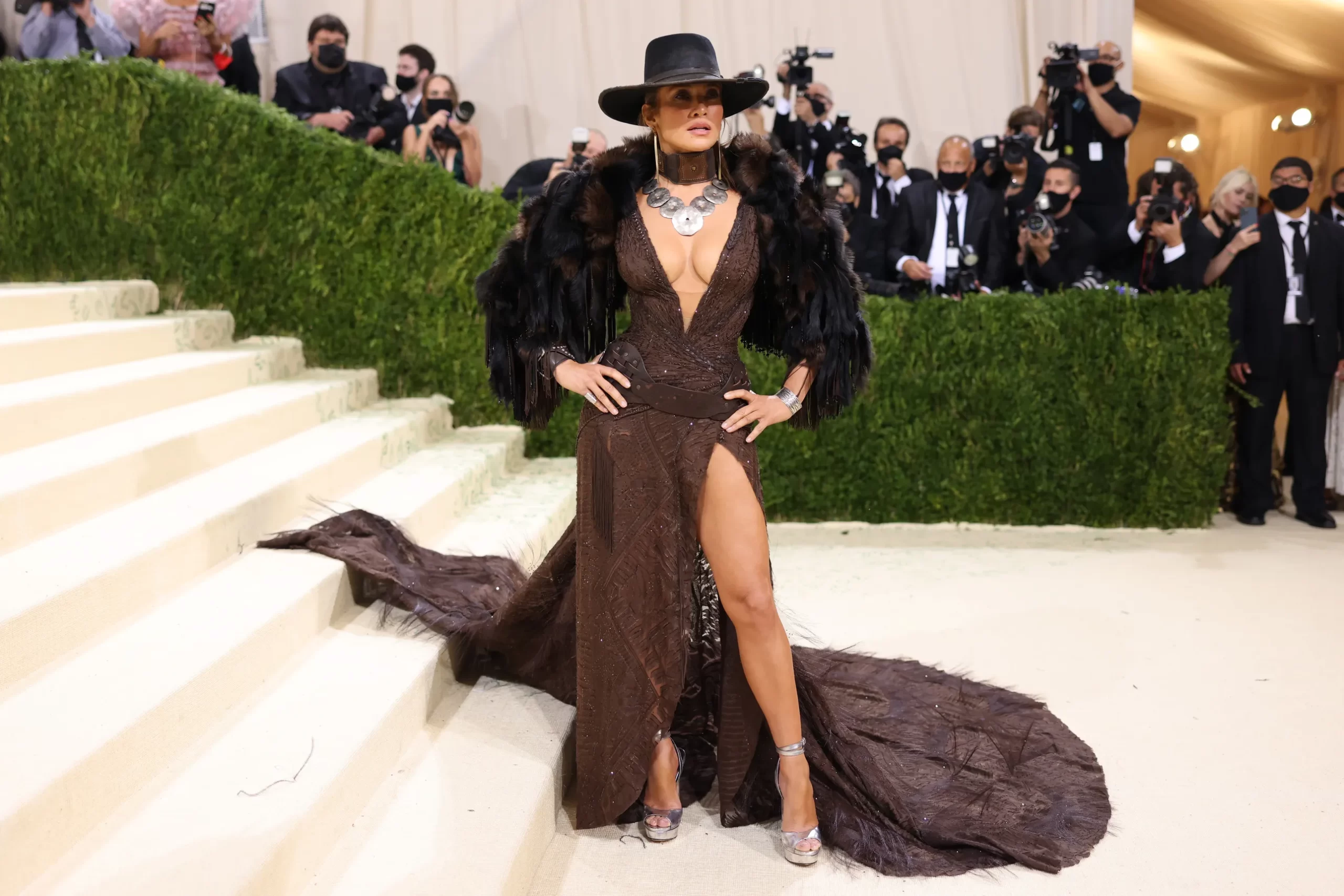 Jennifer Lopez op het Met Gala van 2021