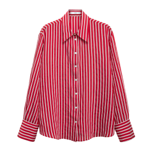 mango recht overhemd gestreept