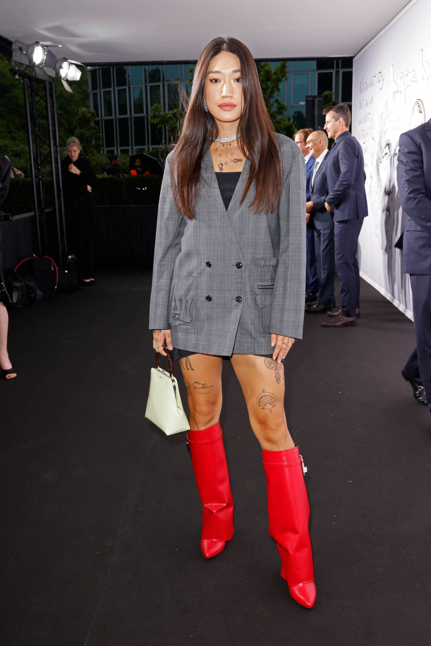 De Koreaanse dj bij de opening van Montblanc House in Hamburg