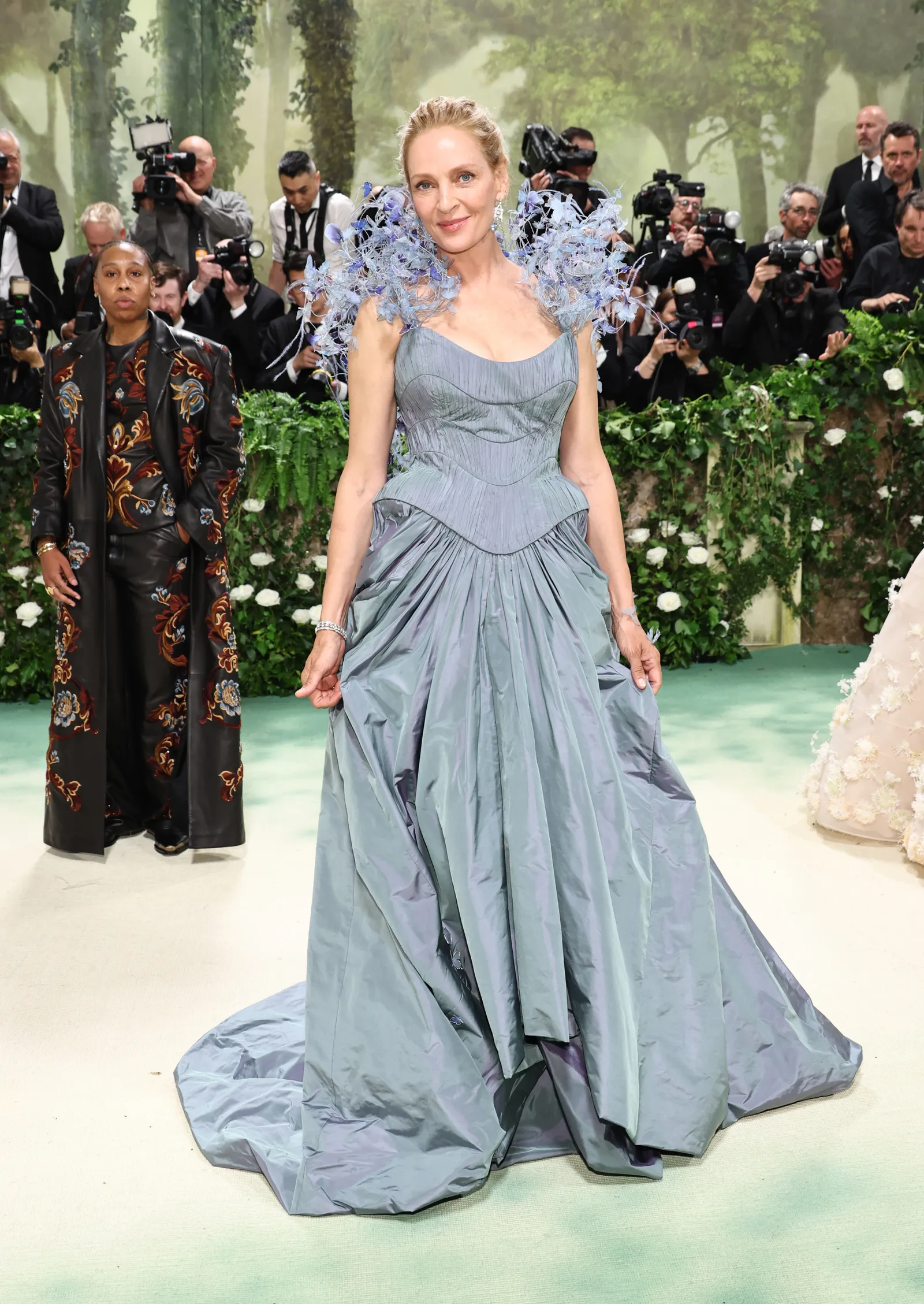 Uma Thurman op het Met Gala 2024