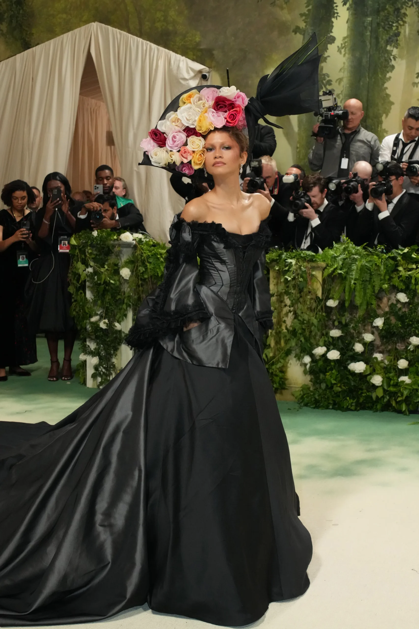Zendaya in een vintage jurk bij het Met Gala 2024