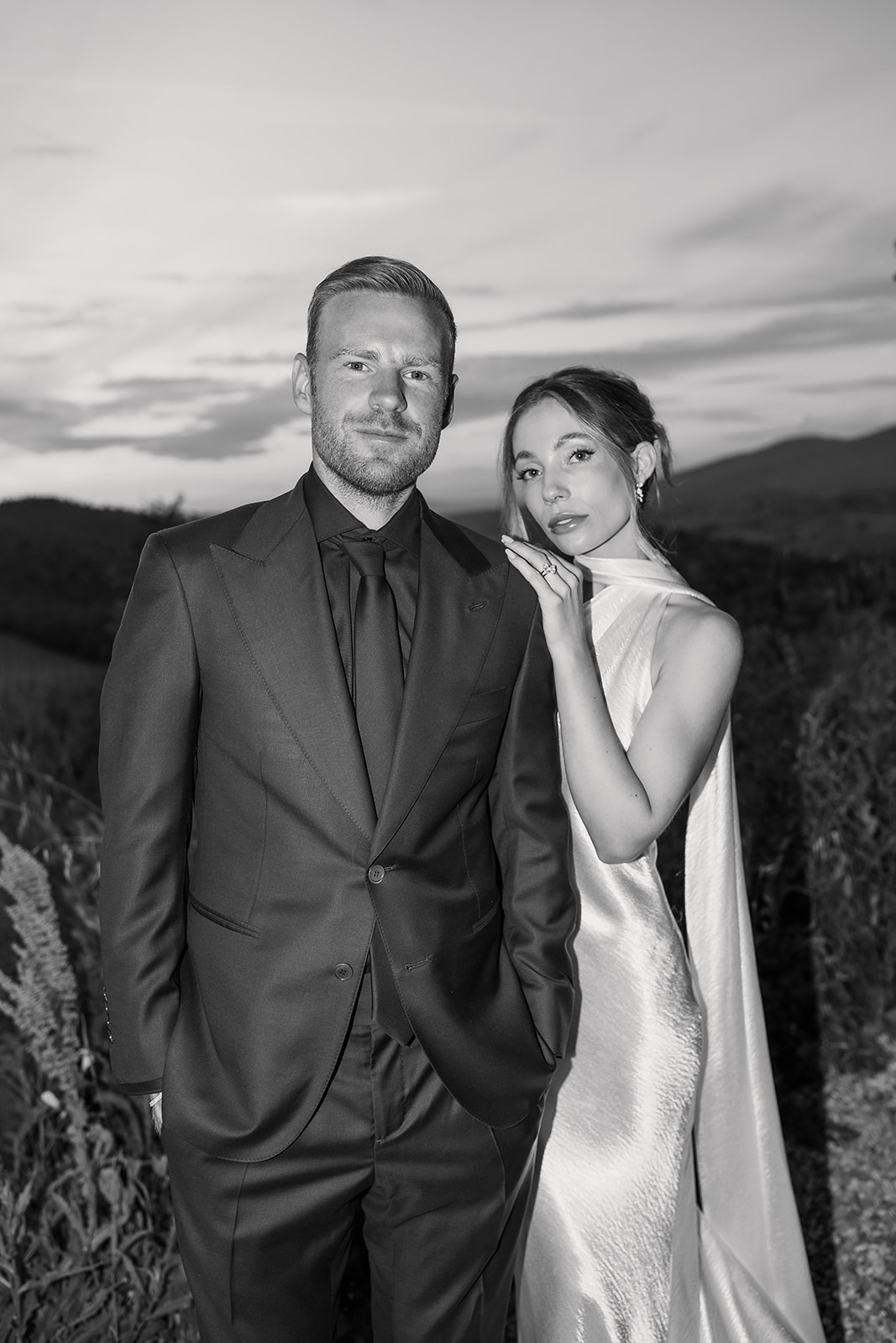 Laura Benschop en Davy Klaassen op hun bruiloft