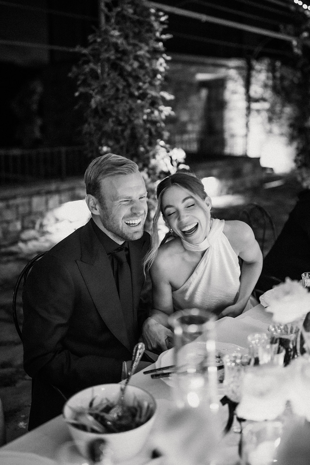 Laura Benschop en Davy Klaassen op hun bruiloft