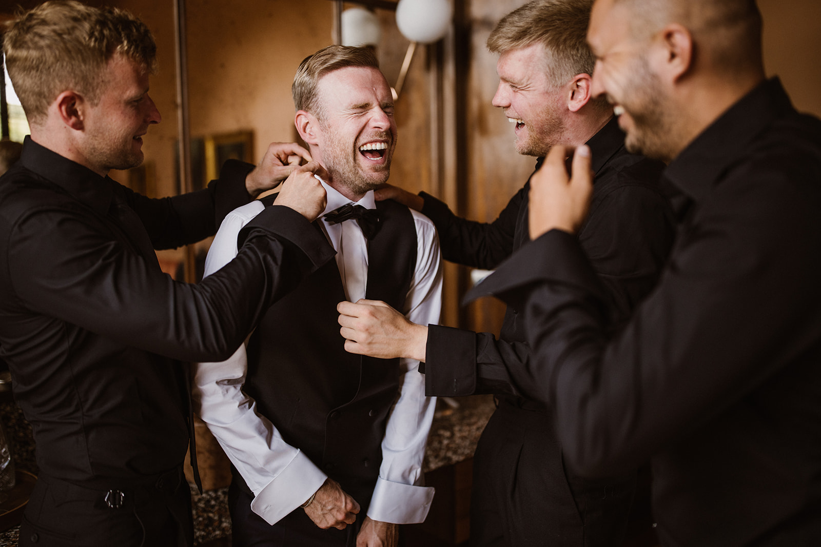 Davy Klaassen op de dag van zijn bruiloft