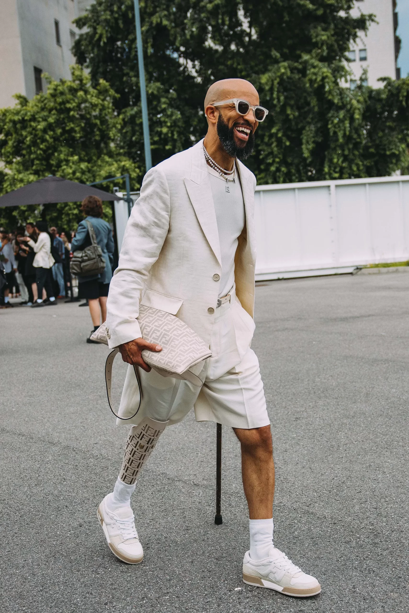 Streetstyle tijdens Milan Men's Fashion Week lente/zomer 2025