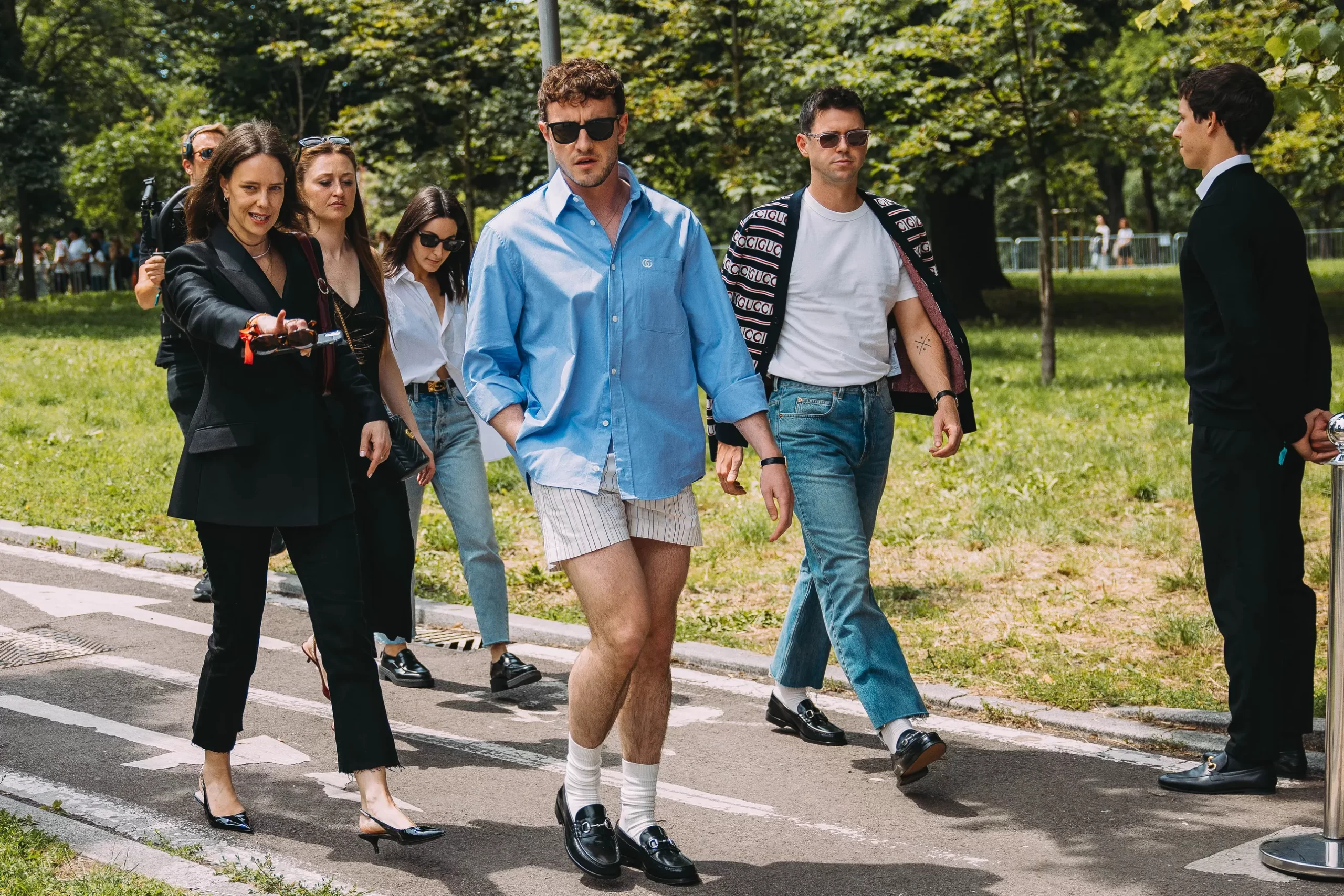 Streetstyle tijdens Milan Men's Fashion Week lente/zomer 2025