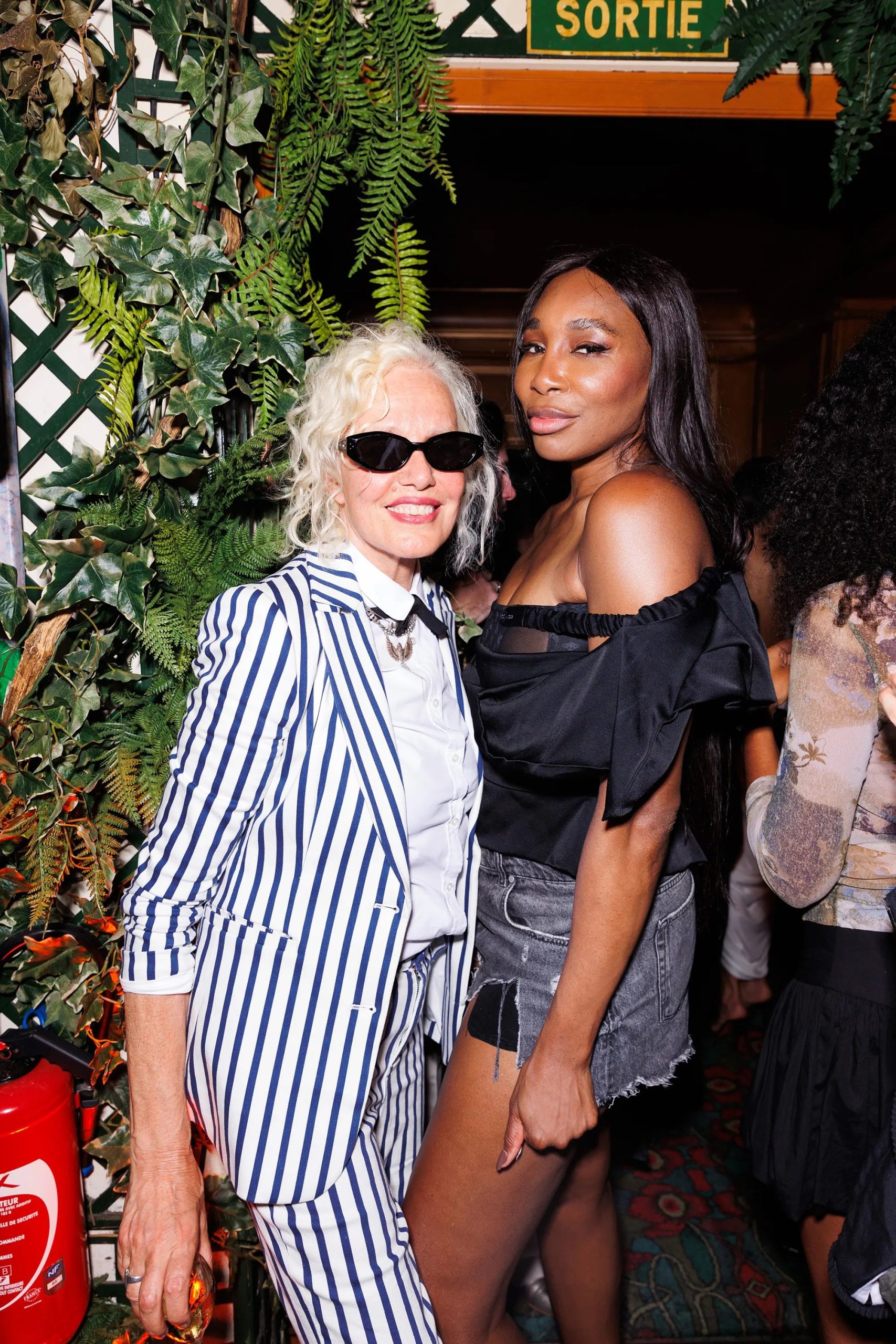 Ellen von Unwerth, Venus Williams bij de afterparty van Vogue World: Paris