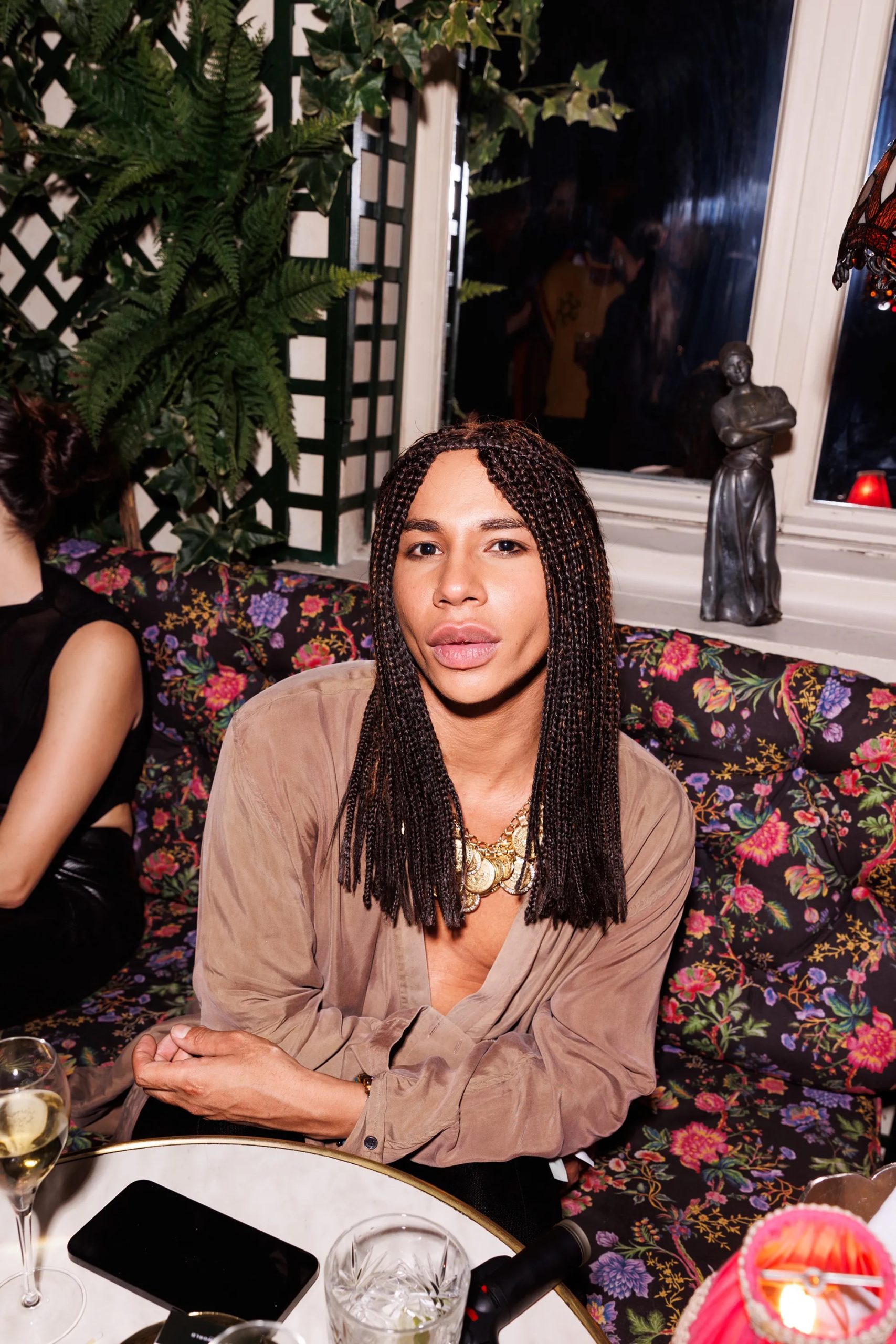 Olivier Rousteing bij de afterparty van Vogue World: Paris
