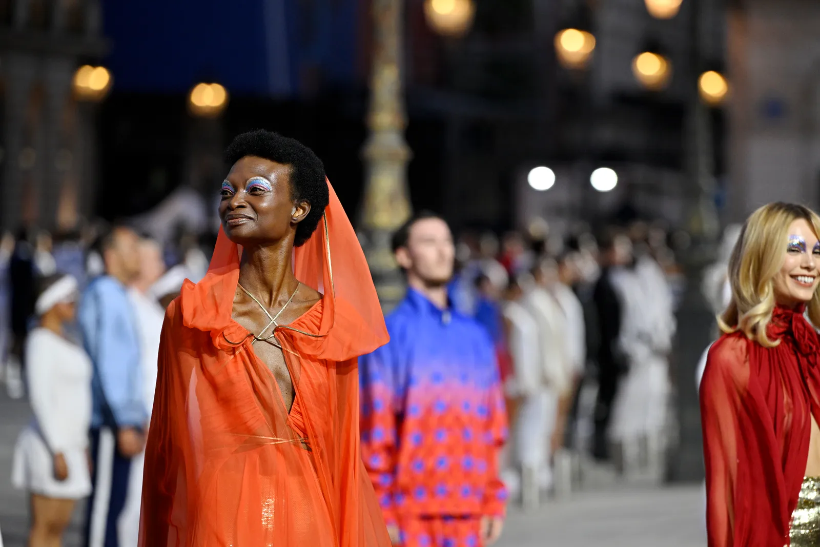 Het jaren zeventig-segment tijdens Vogue World Paris