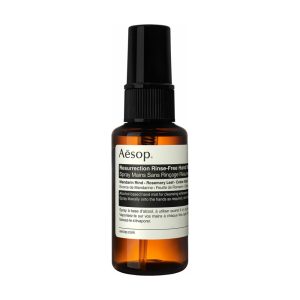 Aesops hand mist is een van de beauty-essentials voor een festival