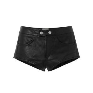 Leren short van Isabel Marant