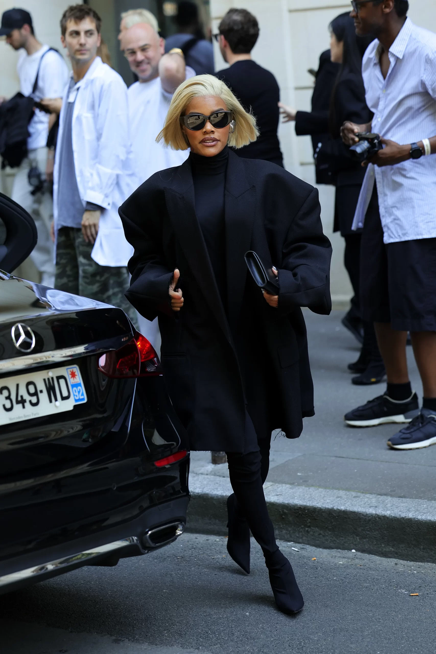 Teyana Taylor bij Balenciaga