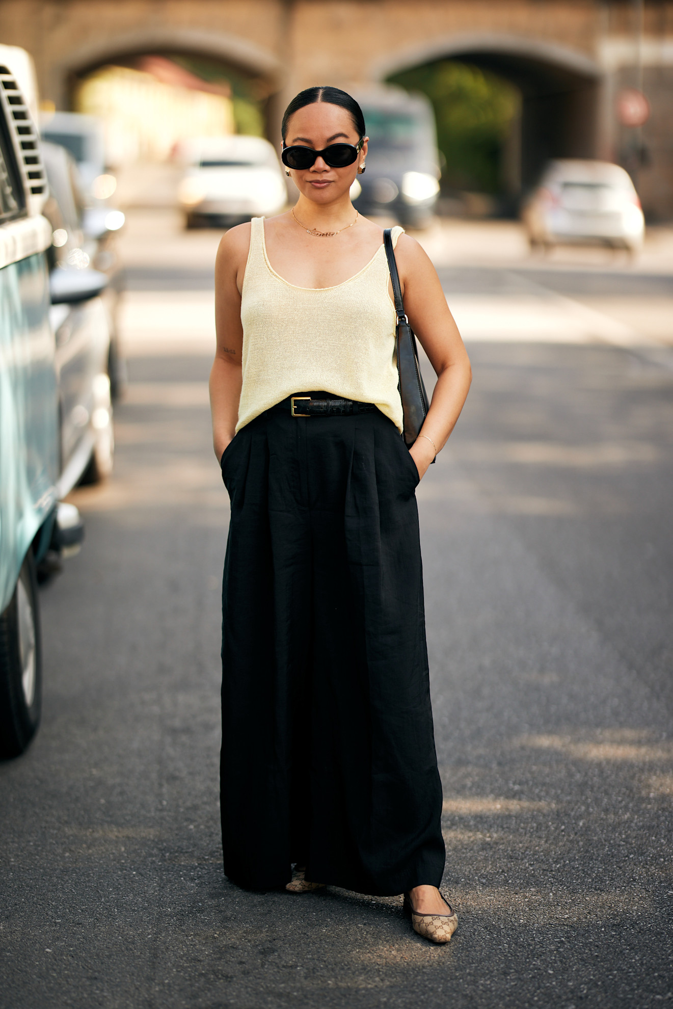 Streetstyle Milaan inspiratie zomeroutfit kantoor tijdens hittegolf