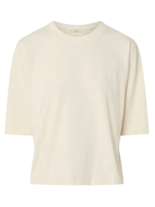 Sessun t-shirt inspiratie zomeroutfit kantoor tijdens hittegolf