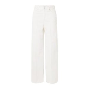 TOTEME Pleated high-rise wide-leg organic jeans