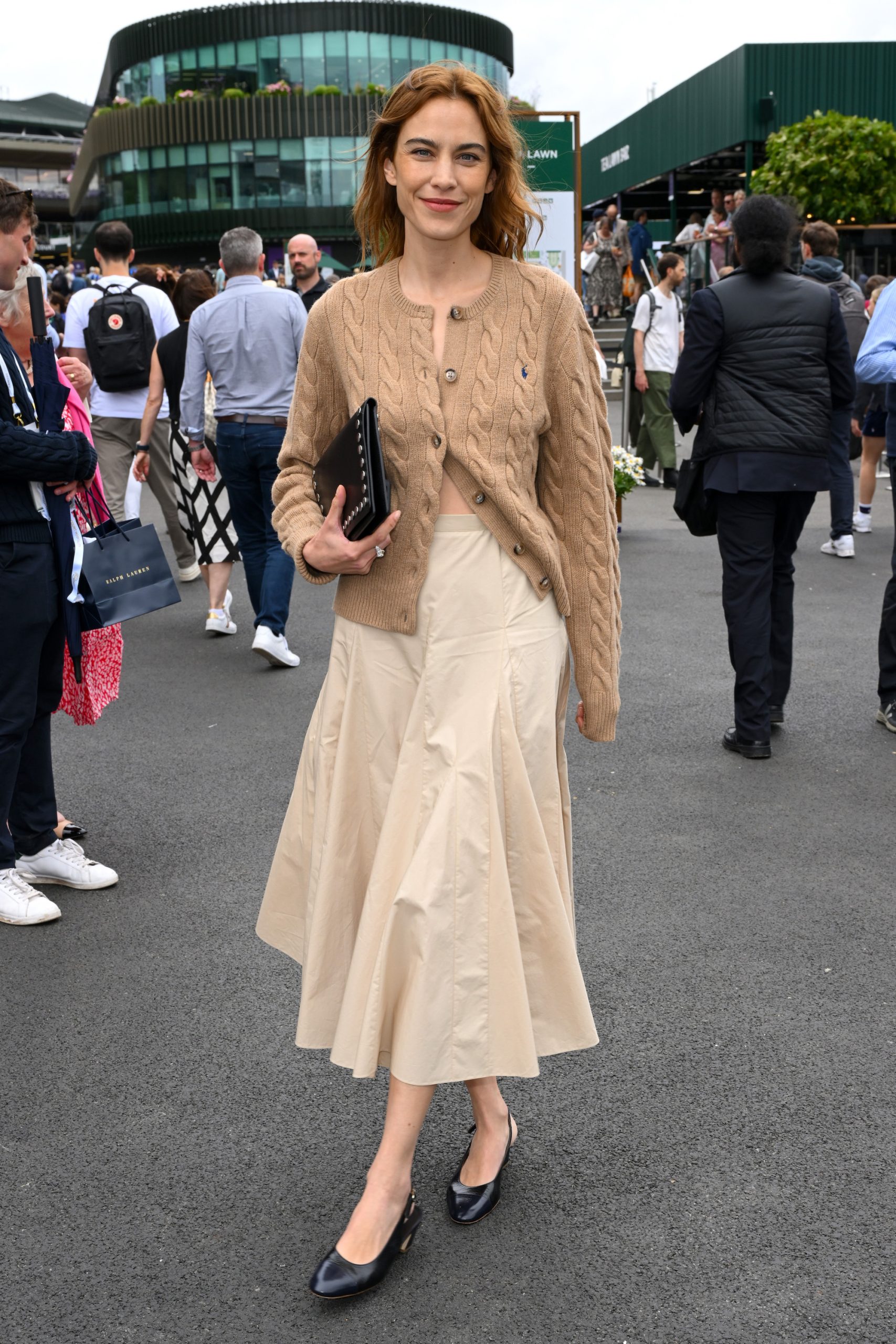 Alexa Chung bij het Britse tennistoernooi