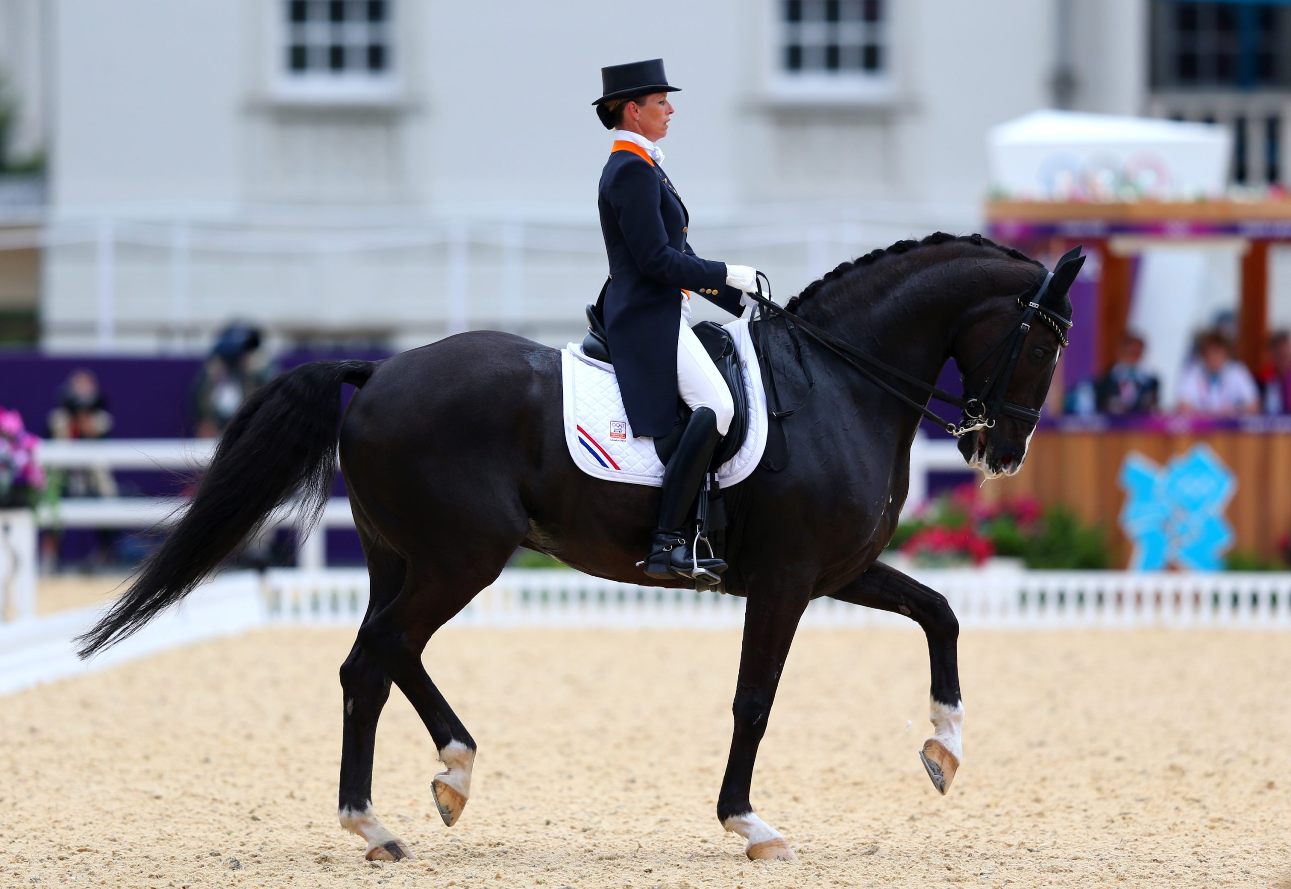 Anky van Grunsven tijdens de Olympische Spelen 2012 in Londen