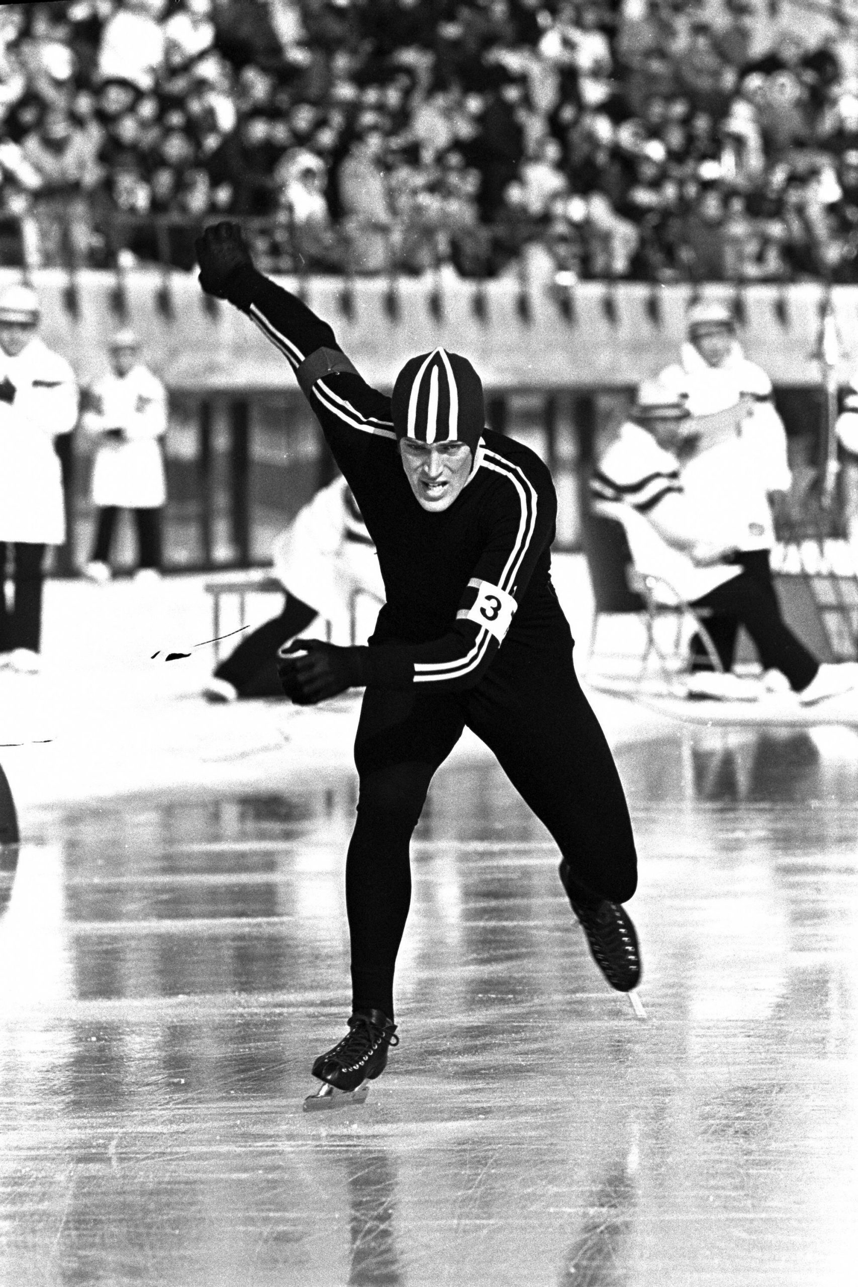 Ard Schenk tijdens de Olympische Winterspelen 1972 in Sapporo