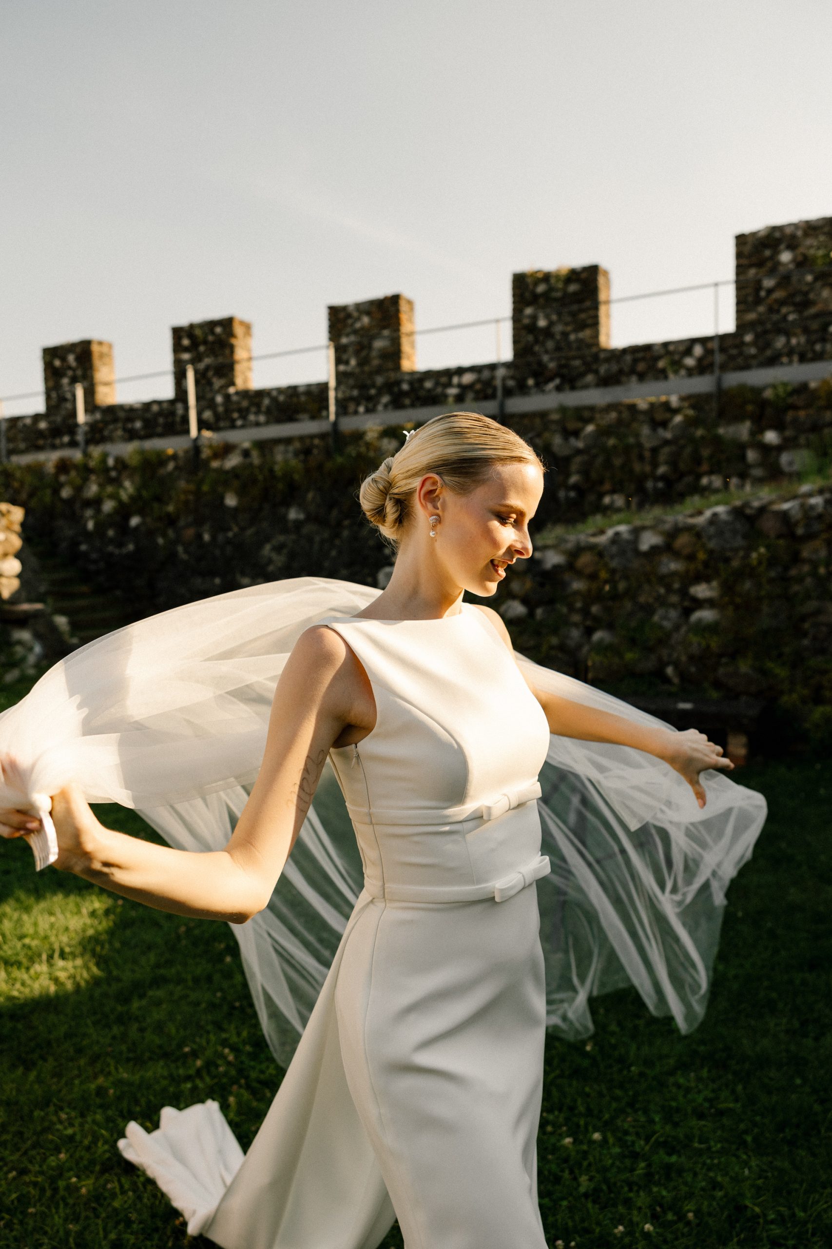 Vera Luijendijk op haar bruiloft