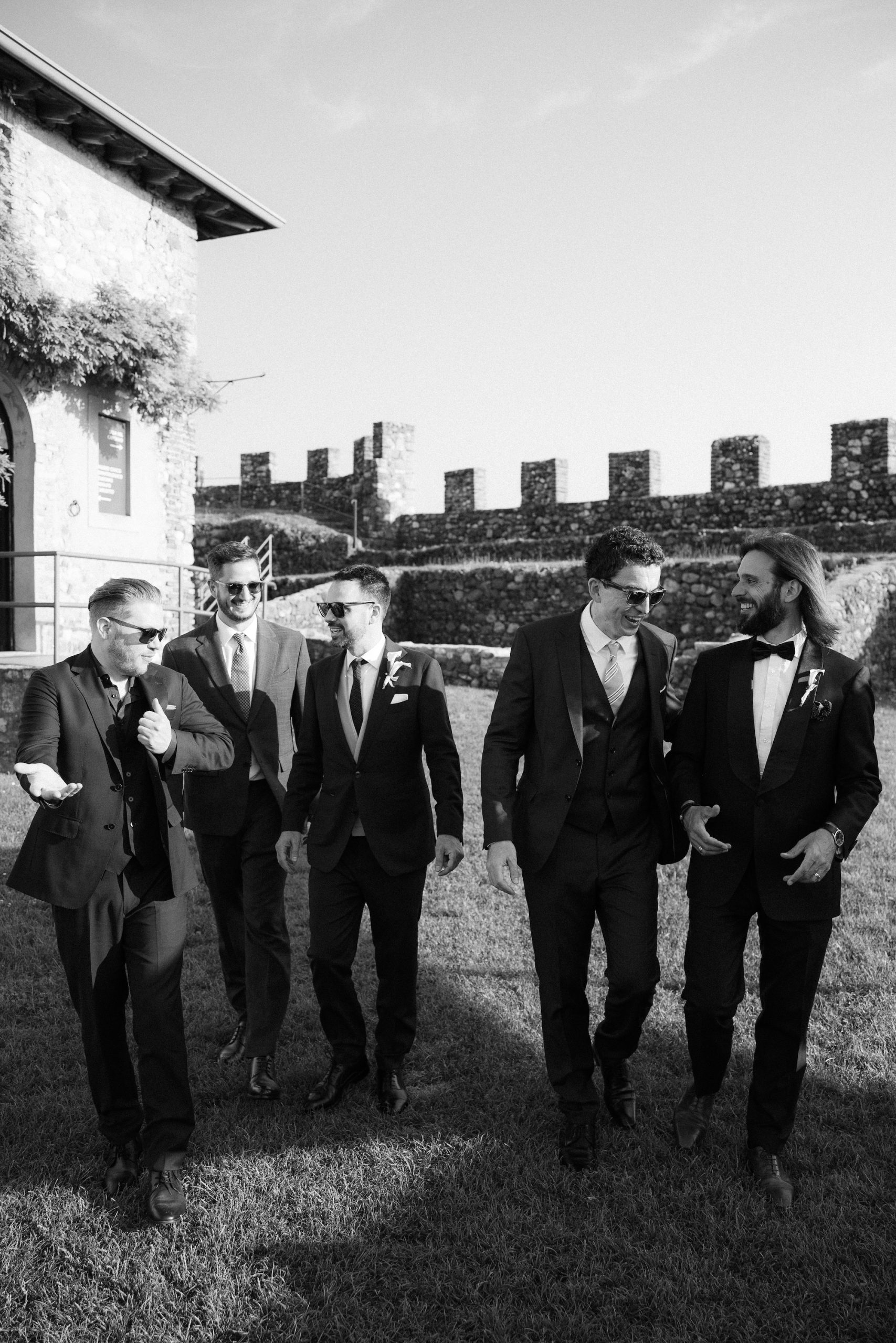 De groomsmen van Riccardo