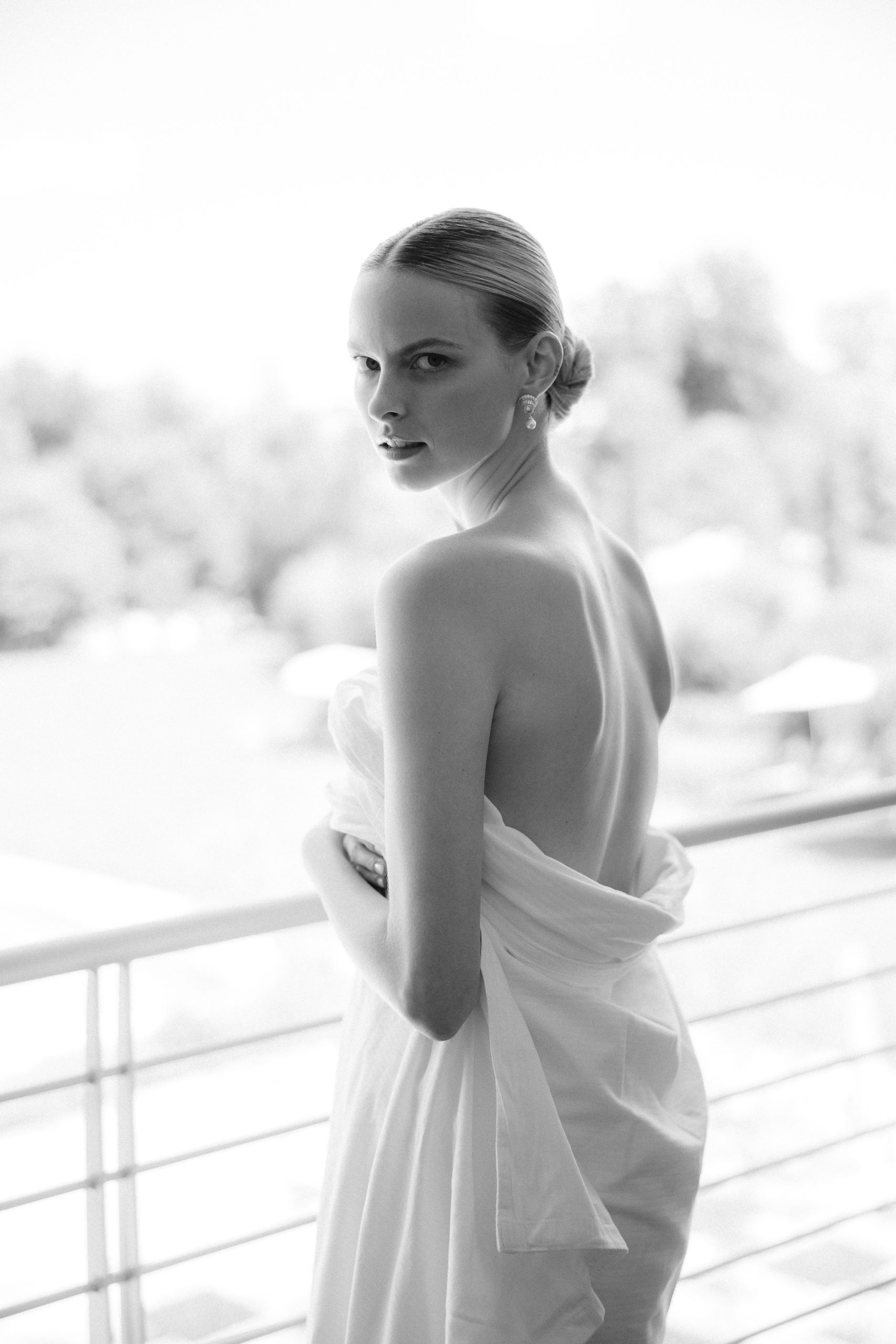 Vera Luijendijk op de ochtend van haar bruiloft